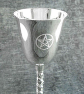 Chalice With Pentagram and Rope Stem, 4-3/4 Inch | woot & hammy
